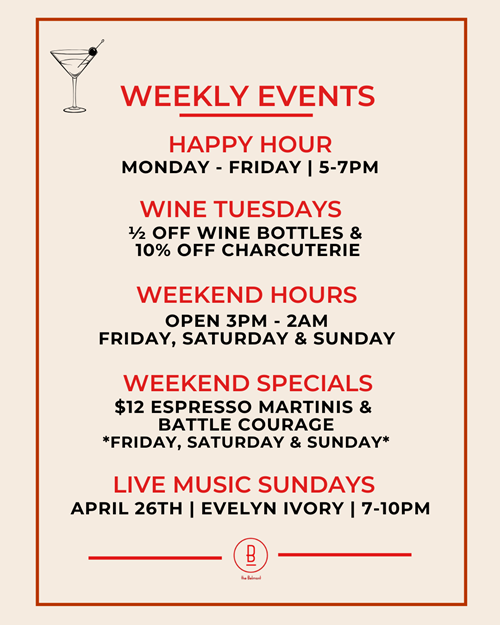This Weeks Events! 
