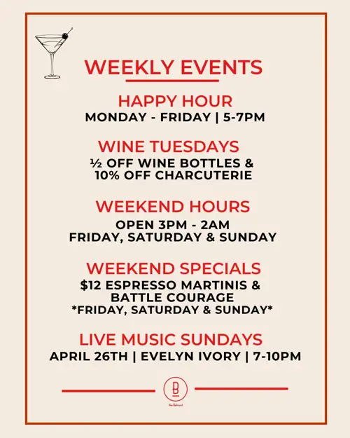 This Weeks Events! 