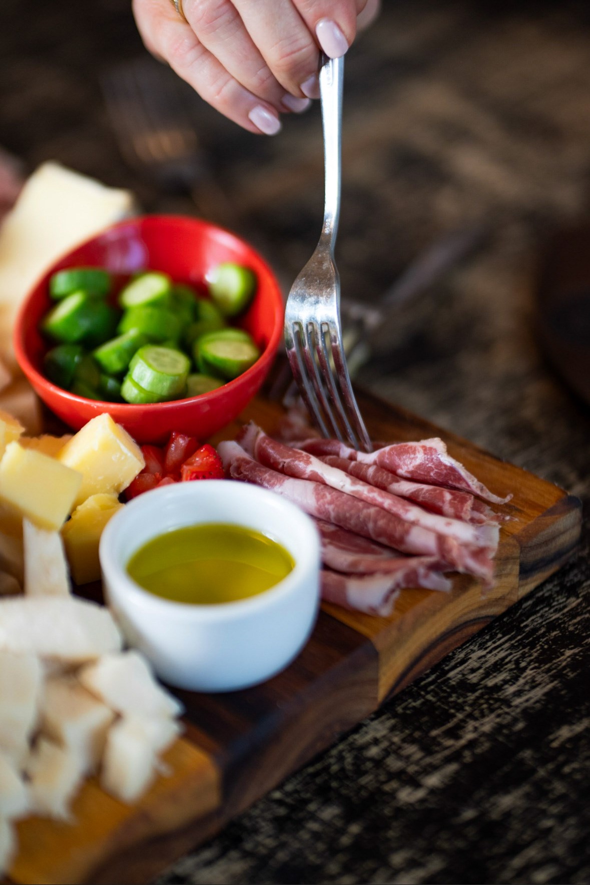 Meat and cheese board